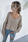 Heather Off-Shoulder Pocket Tunic Top