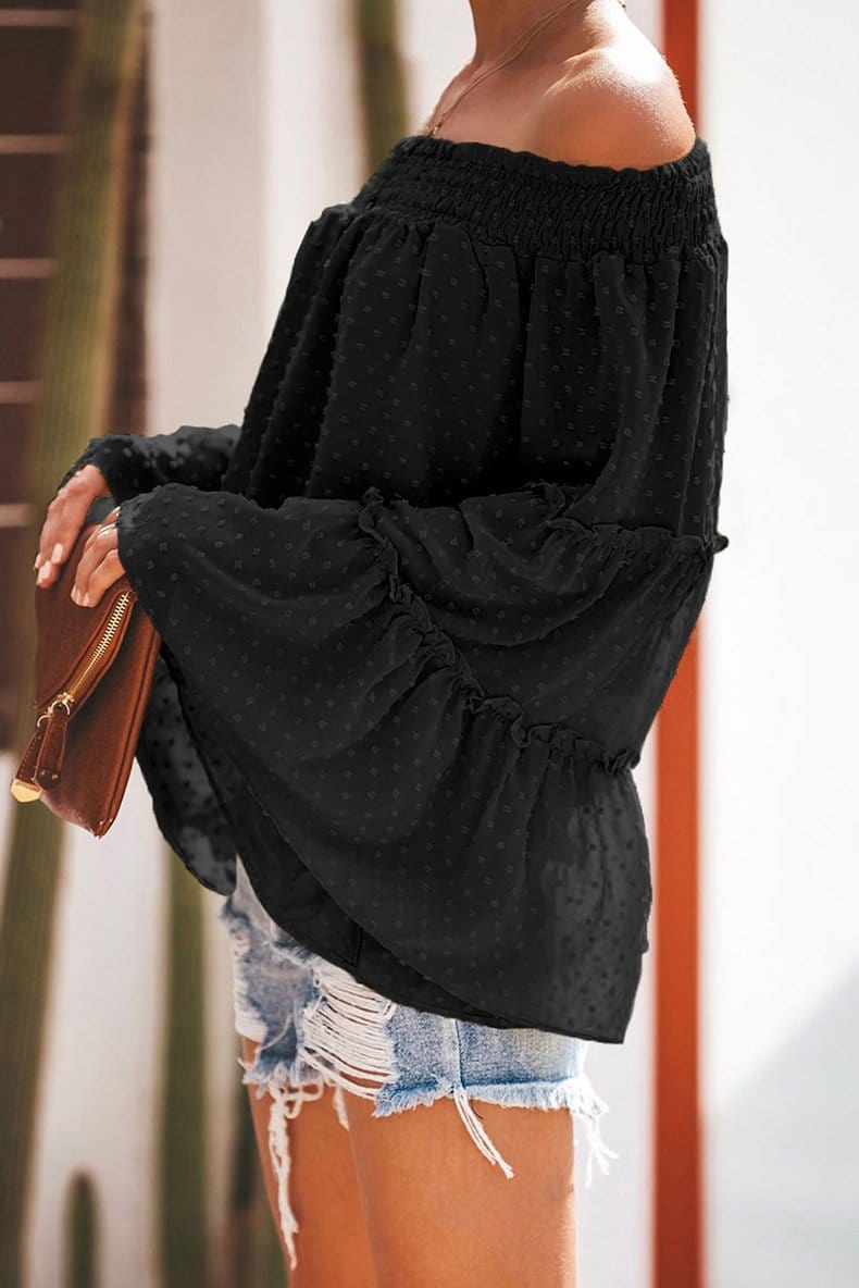 Off-Shoulder Ruffle Blouse