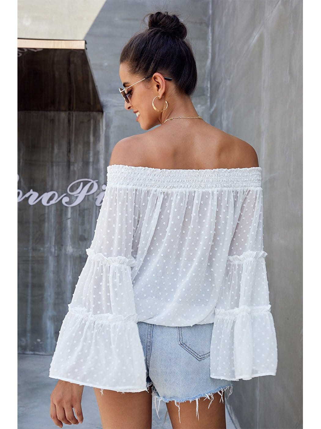 Off-Shoulder Ruffle Blouse