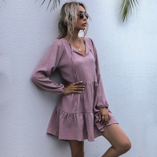 Ruffled Spring Tunic Dress