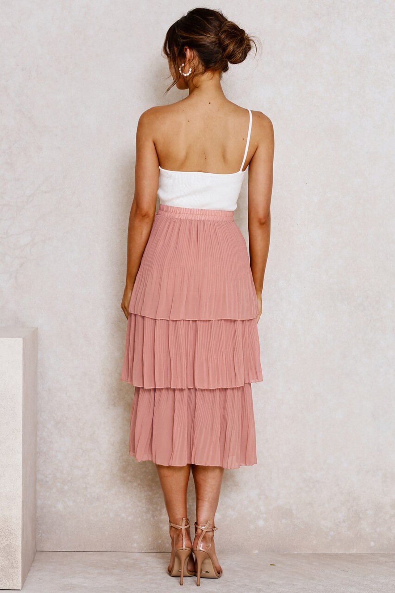 Layered Pleated Skirt