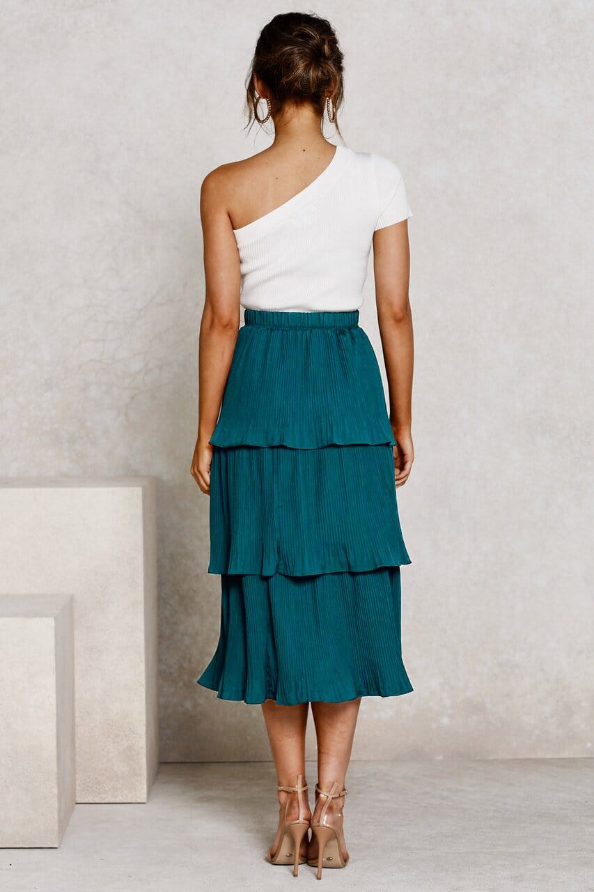 Layered Pleated Skirt