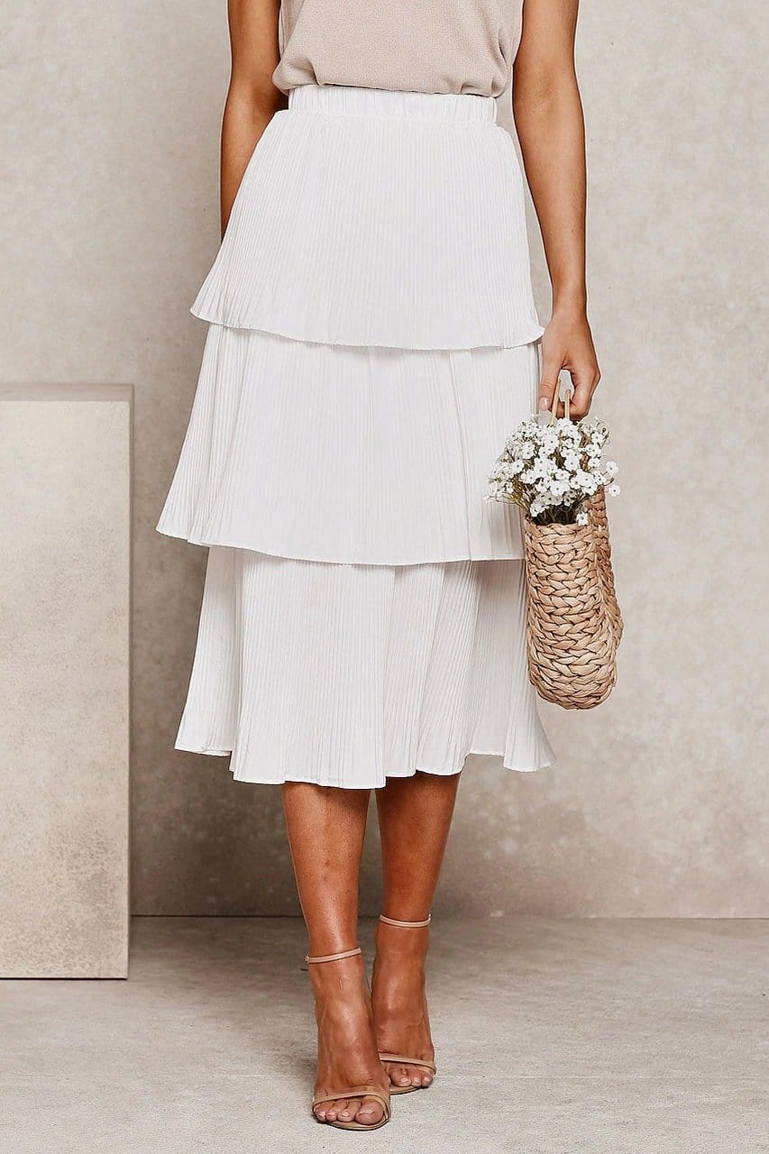 Layered Pleated Skirt