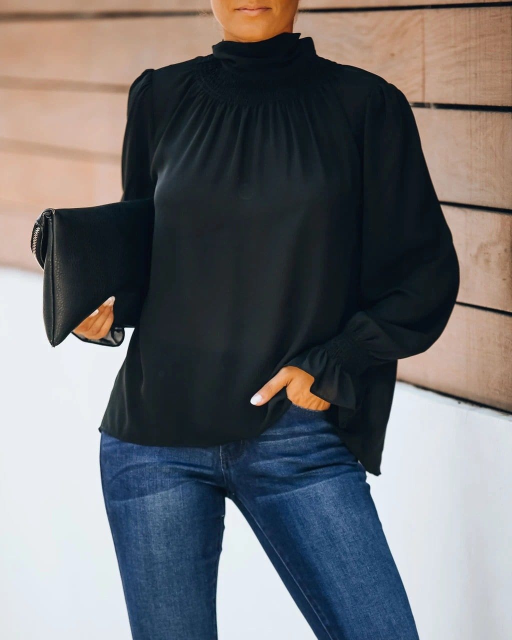 Date Night Bow Neck Blouse