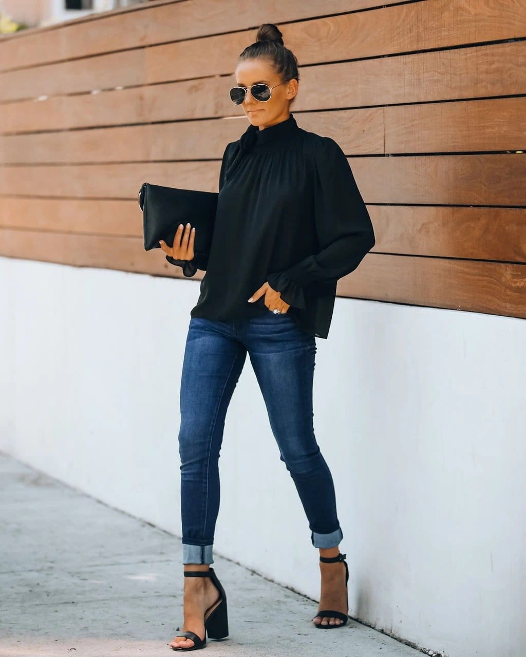 Date Night Bow Neck Blouse