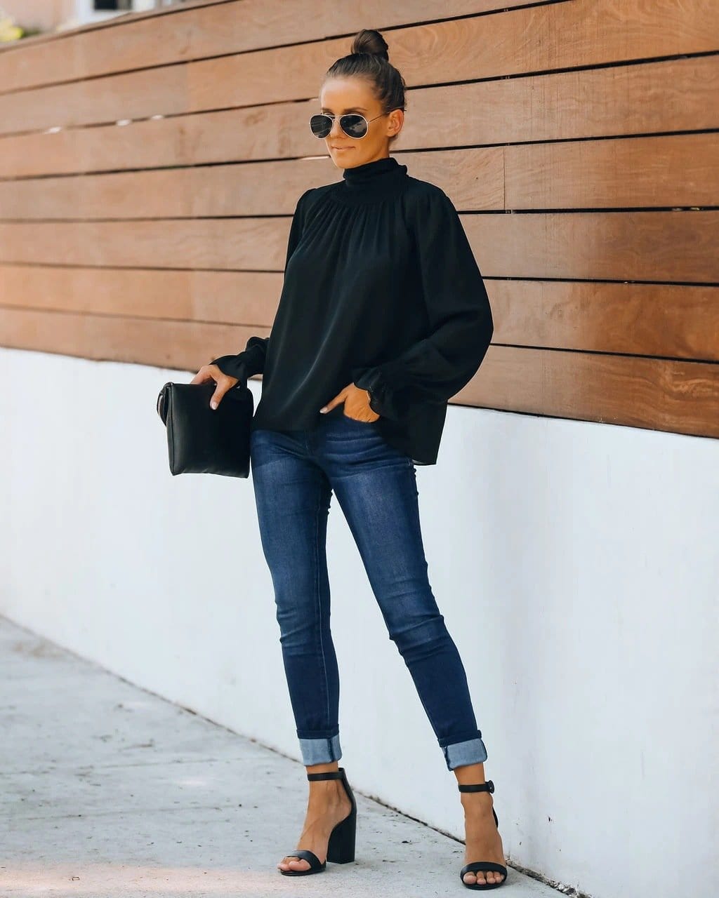 Date Night Bow Neck Blouse