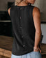 Button Back Knitted Tank