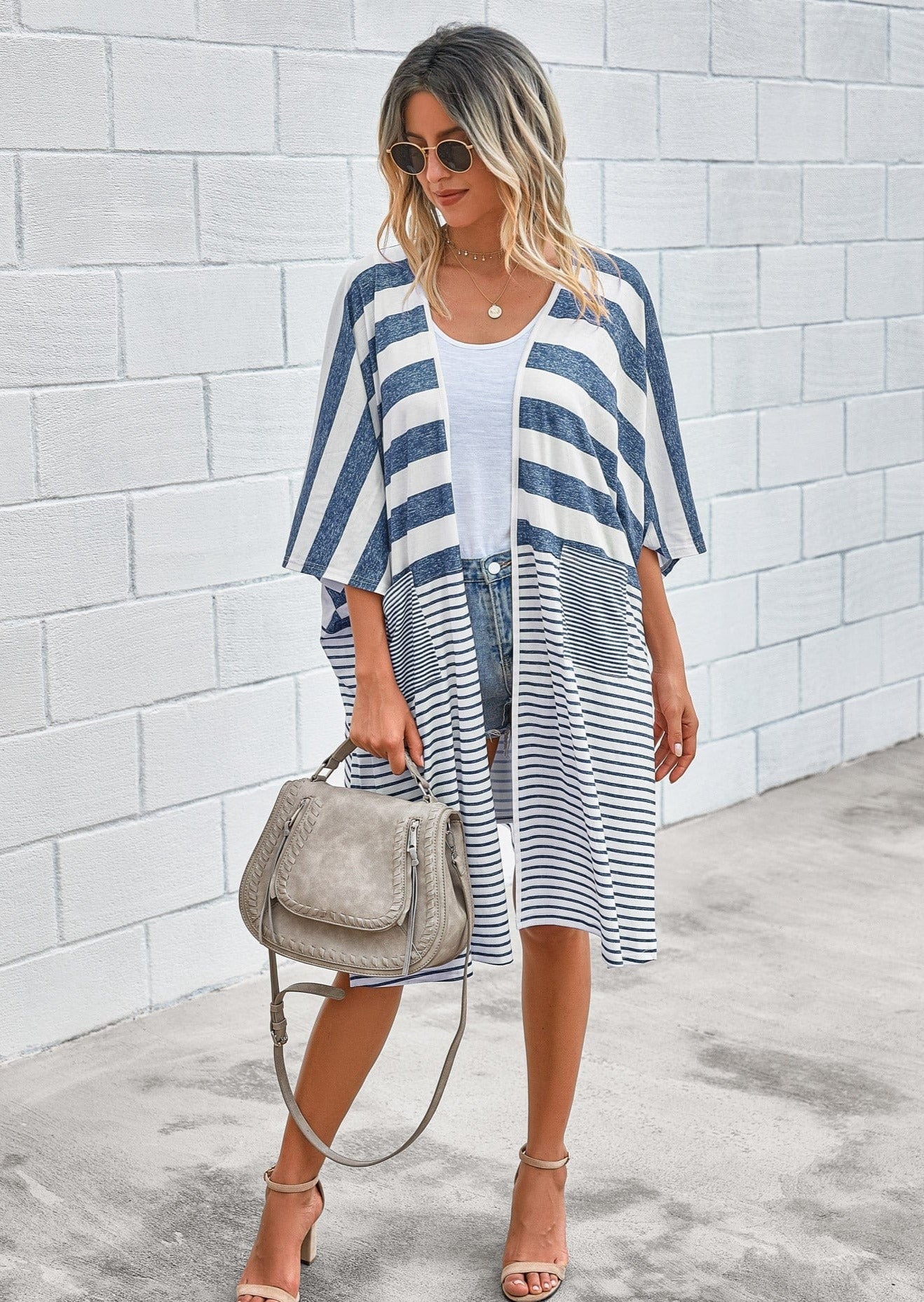 Mixed Striped Light Cardigan