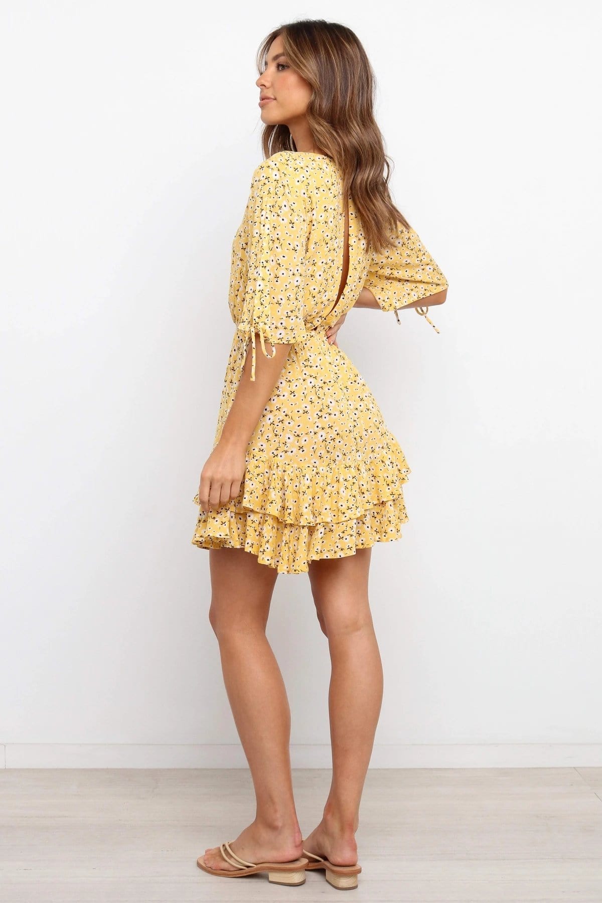 Soft Daisy Gathered Dress