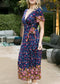 Boho Side Wrap Paradise Dress