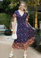 Boho Side Wrap Paradise Dress