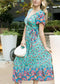 Boho Side Wrap Paradise Dress