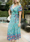 Boho Side Wrap Paradise Dress