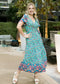 Boho Side Wrap Paradise Dress