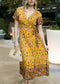 Boho Side Wrap Paradise Dress