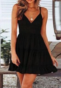 Tie Back Crochet Lace Dress