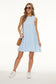 Round Neck Tiered Shift Dress