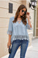 Relaxed Lace Flared Tunic Top