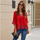 Relaxed Lace Flared Tunic Top