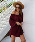 Solid Flowy Mini Dress