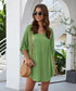 Solid Flowy Mini Dress