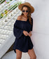 Solid Flowy Mini Dress