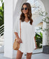 Solid Flowy Mini Dress