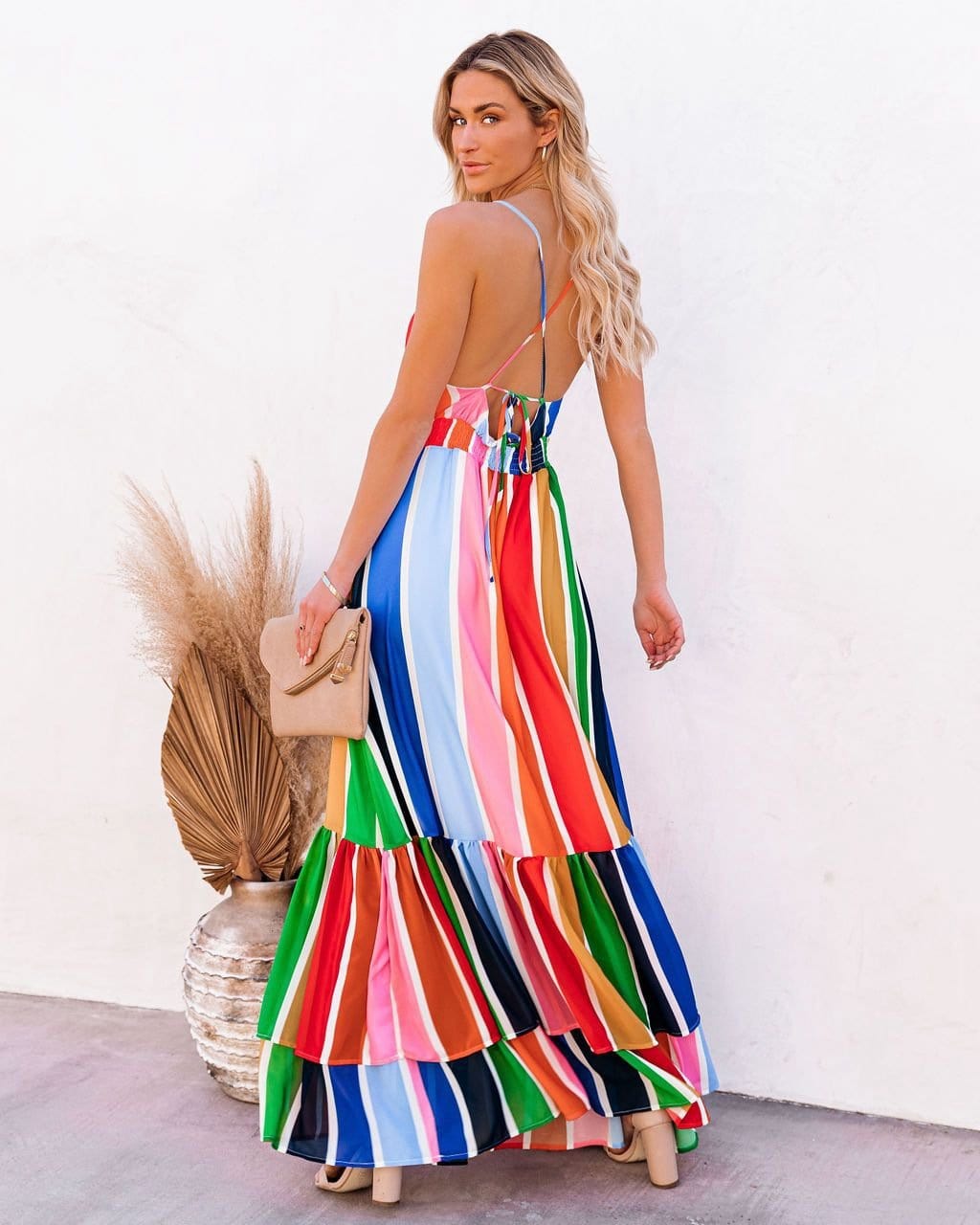 Bright Rainbow Paradise Dress