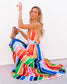 Bright Rainbow Paradise Dress