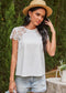 Lace Raglan Sleeve Light Blouse