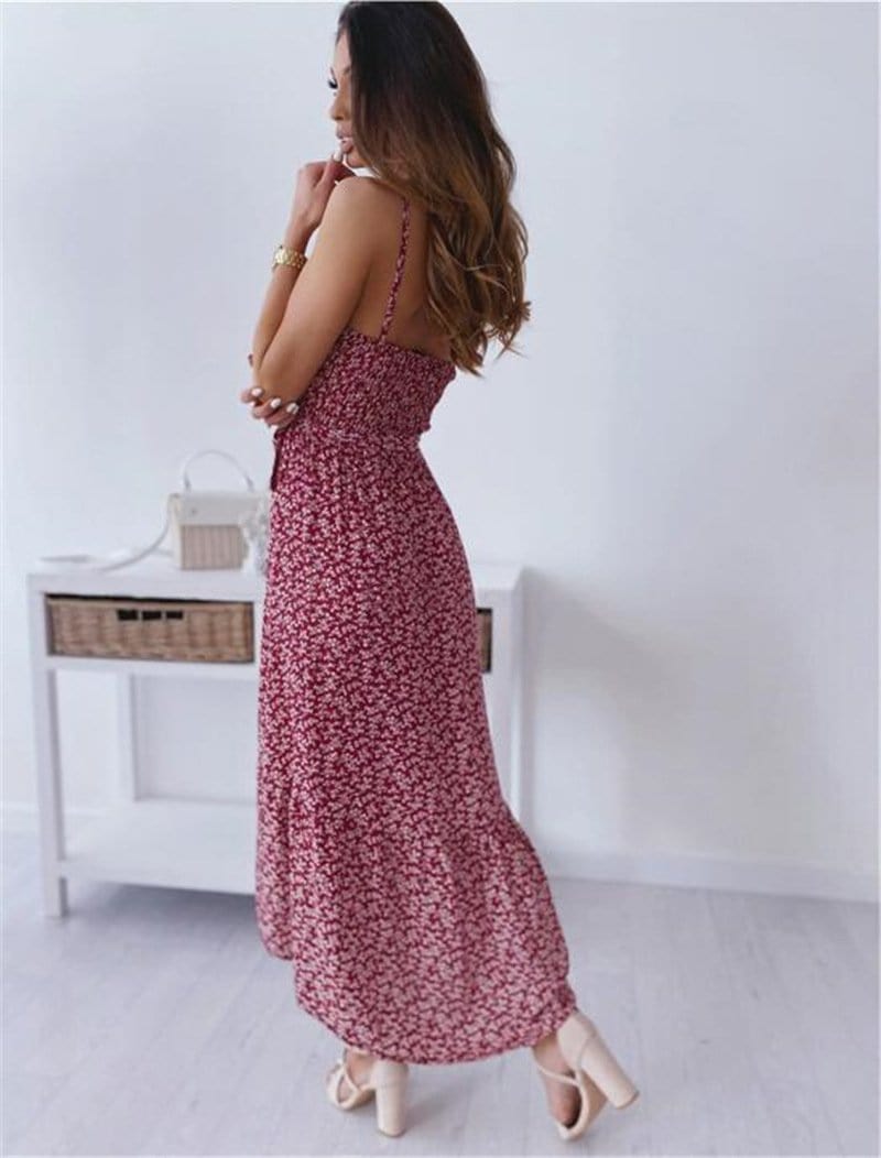 High Low Soft Daisy Dress