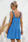 Tie Ruffle Tunic Dress