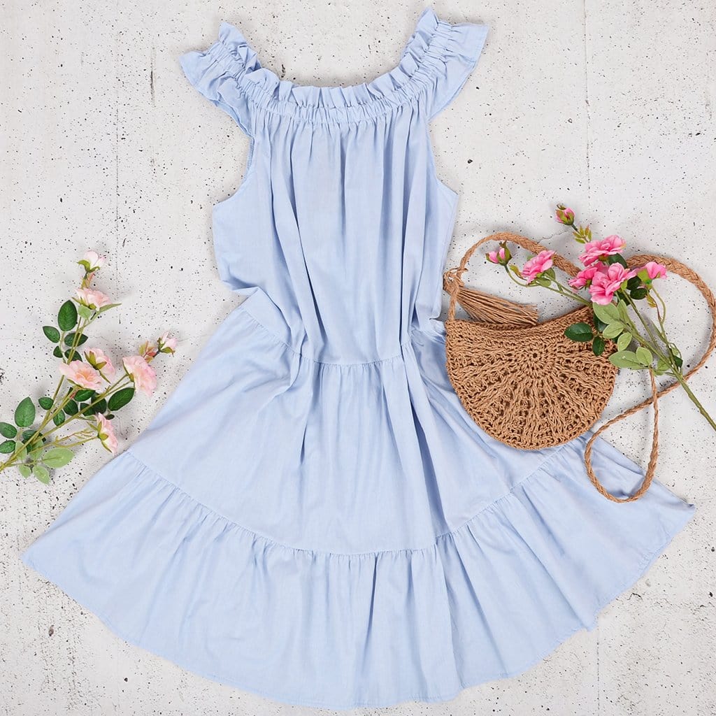 Off Shoulder Ruffle Dress