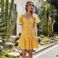 Sunrise Button Flared Sleeve Dress