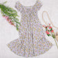 Smocked Waist Daisy Floral Dress