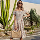 Smocked Waist Daisy Floral Dress
