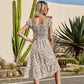 Smocked Waist Daisy Floral Dress