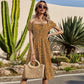 Smocked Waist Daisy Floral Dress