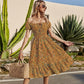 Smocked Waist Daisy Floral Dress