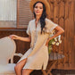 Button Collar Tunic Dress