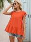 Ruffle Tiered Sleeveless Blouse