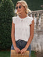 Ruffle Eyelet Blouse