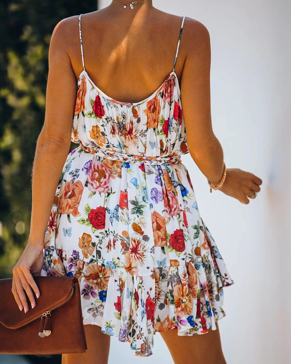 Multicolor Floral Print Summer Dress