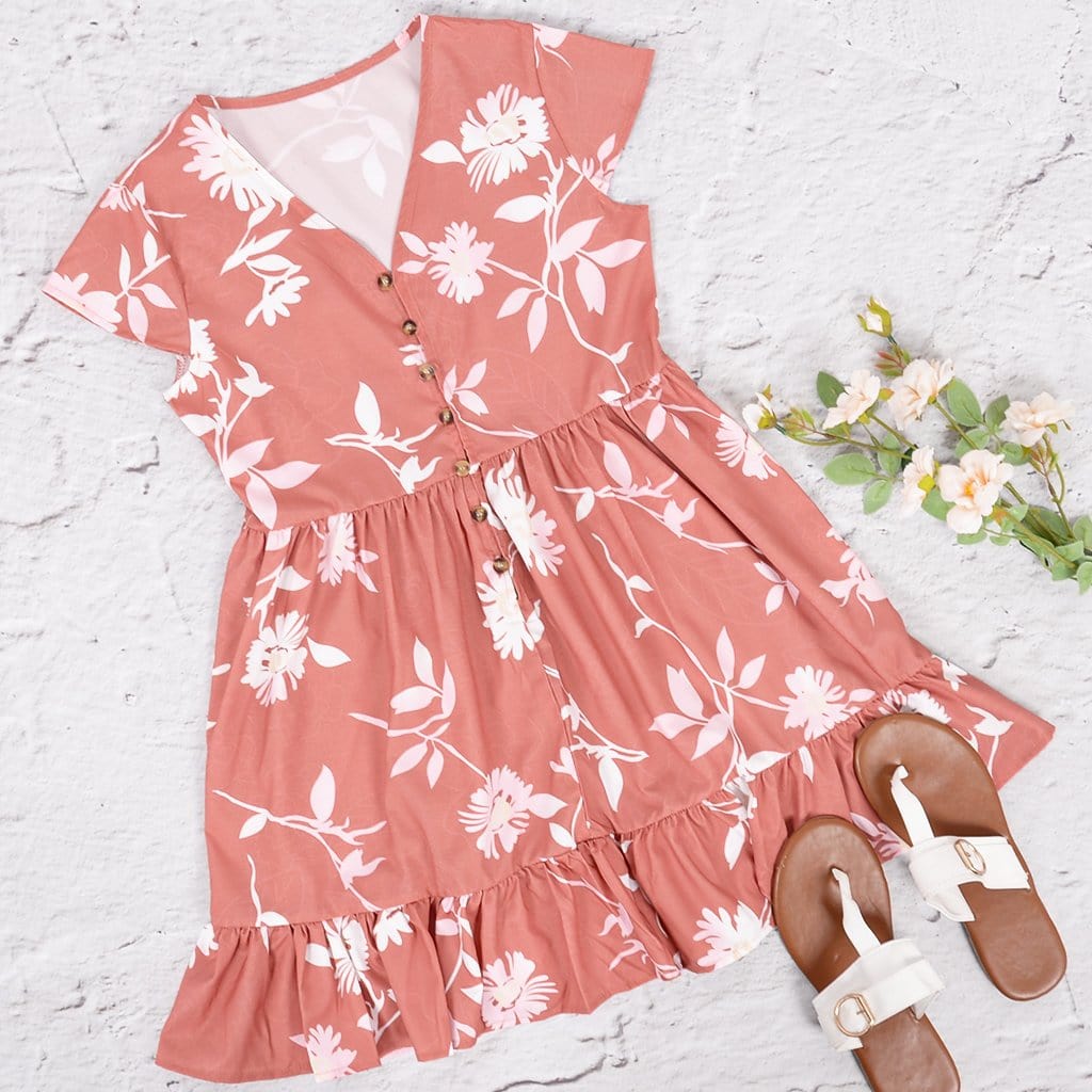 Summer Paradise Button Dress