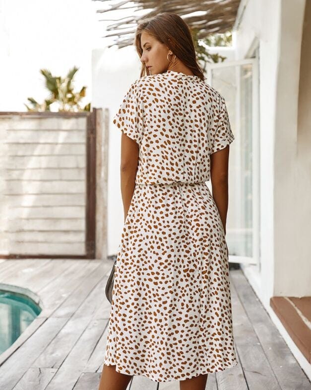 Button Down Collar Dress