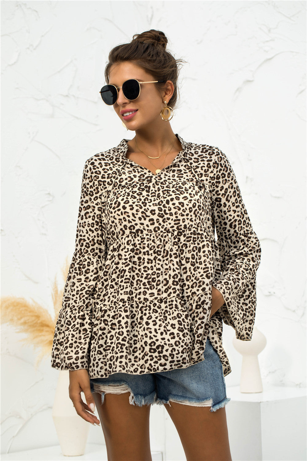 Animal Print Light Blouse