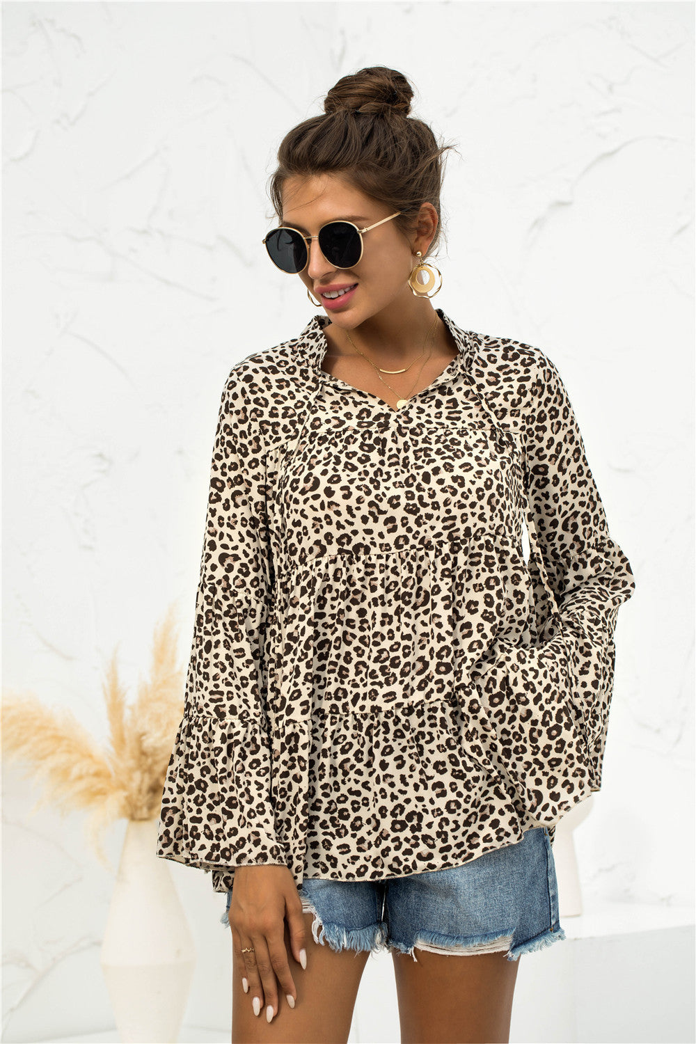 Animal Print Light Blouse