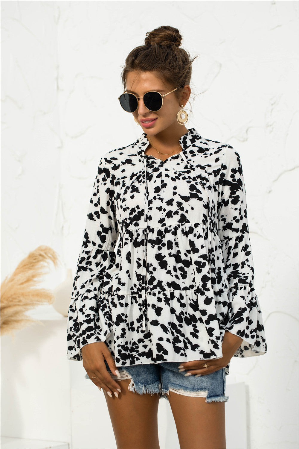 Animal Print Light Blouse