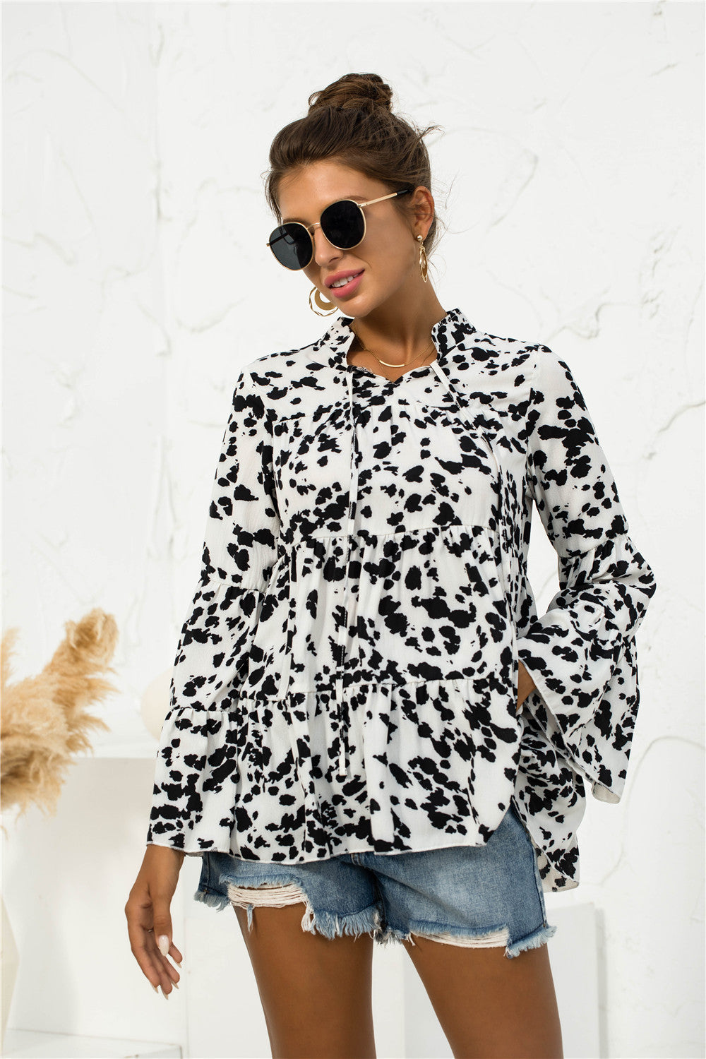 Animal Print Light Blouse