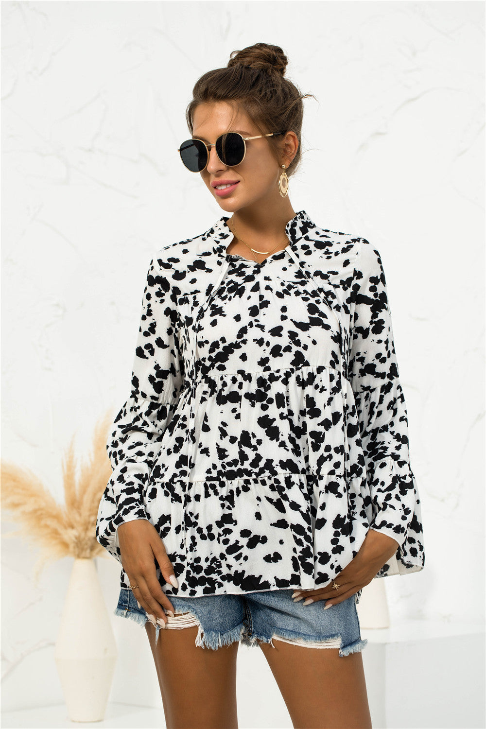 Animal Print Light Blouse